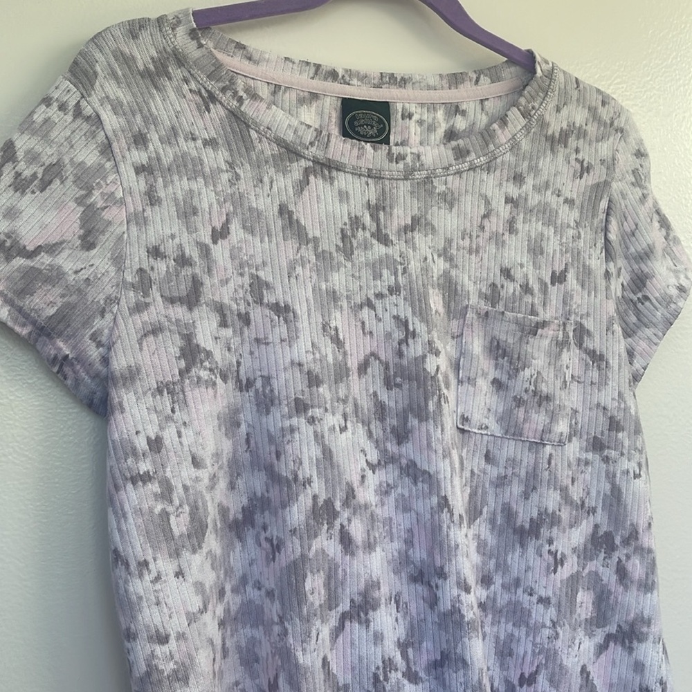 Womes soft shirt large Laura Ashley PJ top cozy soft shirt size large FLAWS